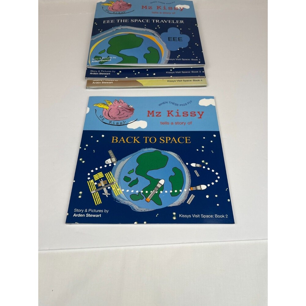 Lot of 4 Mz Kissy Tells a Story (Kissys Visit Space) Books 1-4 Kids Series Books - Picture 9 of 16